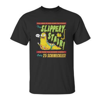 Rick &Ampamp Morty Slippery Stair Unisex T-Shirt | Favorety