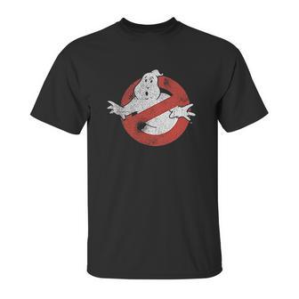 Ripple Junction Ghostbusters Distressed No Ghost No Type Unisex T-Shirt | Favorety AU