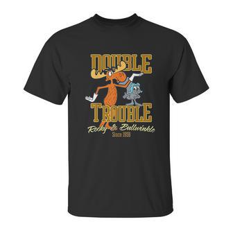 Rocky And Bullwinkle Double Trouble Pals Graphic Unisex T-Shirt | Favorety DE