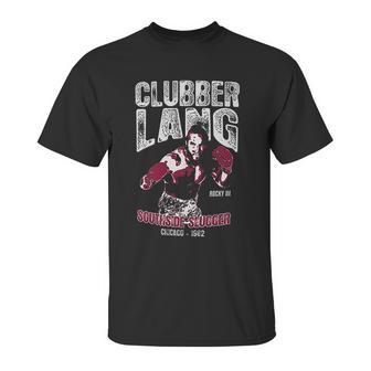 Rocky Officially Licensed Clubber Lang Baseball Unisex T-Shirt | Favorety