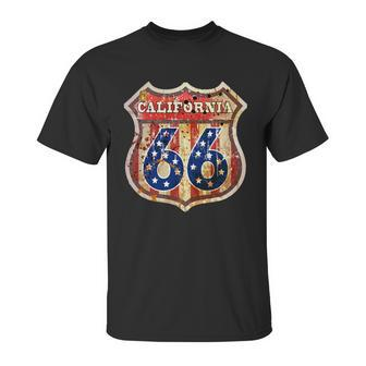 Route 66 California Graphic Design Printed Casual Daily Basic Unisex T-Shirt | Favorety