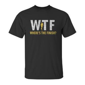 Running Girl Wtf Wheres The Finish Unisex T-Shirt | Favorety DE