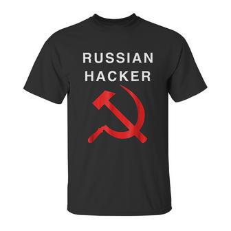 Russian Hacker Hammer And Sickle Funny Unisex T-Shirt | Favorety CA