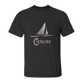 Sailing Catalina Vintage Sail Boat Unisex T-Shirt | Favorety