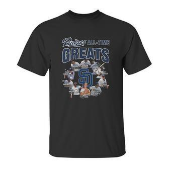 San Diego Padres All Time Greats Signatures Unisex T-Shirt | Favorety CA