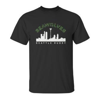 Seattle Seawolves City Skyline Unisex T-Shirt | Favorety DE