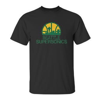 Seattle Supersonics Basketball Unisex T-Shirt | Favorety