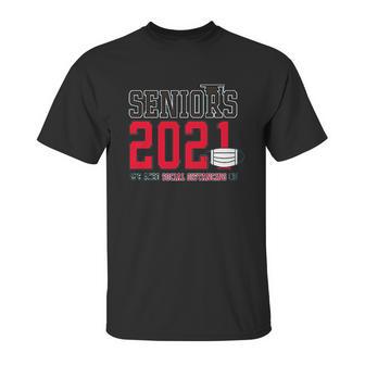 Seniors 2021 We Aced Social Distancing 101 Unisex T-Shirt | Favorety UK