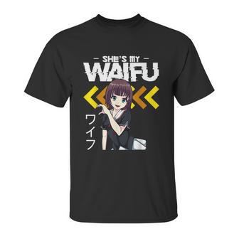 Shes My Waifu Hes My Senpai Anime Manga Couples Romantic Graphic Design Printed Casual Daily Basic Unisex T-Shirt | Favorety CA