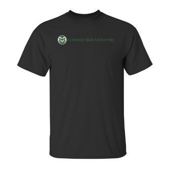 Simple Logo Colorado State University Fort Collins Unisex T-Shirt | Favorety UK