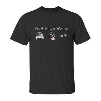 I Am A Simple Woman With Jeep Unisex T-Shirt | Favorety DE