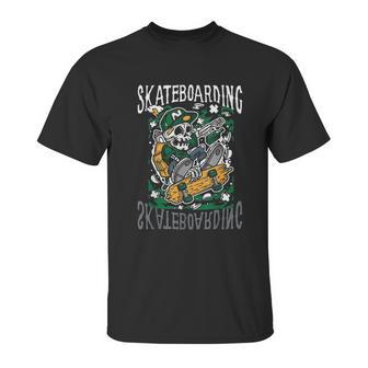 Skate Boarding Skull Skateboard Santa Cruz Street Wear Unisex T-Shirt | Favorety CA