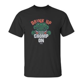 Smack Apparel Florida Football Fans Drink Up Chomp On Unisex T-Shirt | Favorety CA