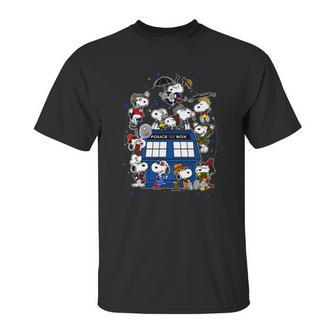 Snoopy Of Doctor Police Box Unisex T-Shirt | Favorety AU