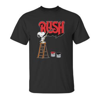 Snoopy Paint Rush Unisex T-Shirt | Favorety