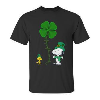 Snoopy Shamrock You Are My Four Leaf Clover Unisex T-Shirt | Favorety