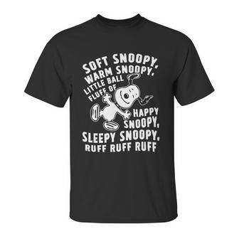 Soft Snoopy Warn Snoopy Happy Snoopy Unisex T-Shirt | Favorety DE