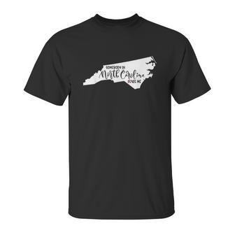 Somebody In North Carolina Loves Me Gift Unisex T-Shirt | Favorety