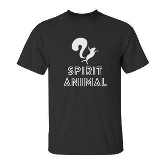 Spirit Animal Squirrel Pullover Funny Humor Gif Hal Unisex T-Shirt | Favorety CA