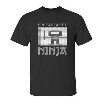 Spreadsheet Ninja Funny Office Party Excel Data Lover Unisex T-Shirt | Favorety