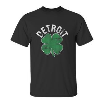 St Patricks Day Shamrock Detroit Michigan Unisex T-Shirt | Favorety CA