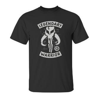 Star Wars The Mandalorian Skull Legendary Warrior T-Shirt Unisex T-Shirt | Favorety AU