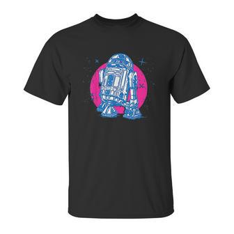 Star Wars R2-D2 Vintage Neon Retro Sparkly Badge Unisex T-Shirt | Favorety CA