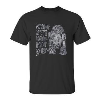 Star Wars R2d2 Words Of Wisdom Graphic Unisex T-Shirt | Favorety