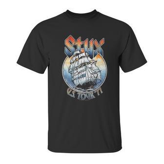 Styx 1977 Tour Black Unisex T-Shirt | Favorety AU