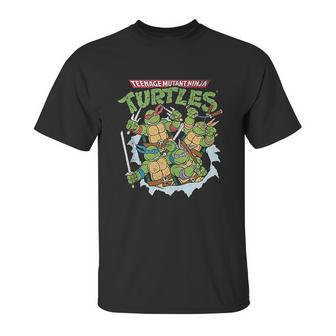 Teenage Mutant Ninja Turtles Break Through Unisex T-Shirt | Favorety AU