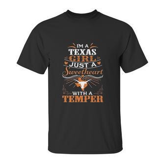 Texas Longhorns Texas Longhorn Girl Unisex T-Shirt | Favorety AU