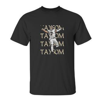 Tobin Clothing Black New Orleans Taysom Text Pic Unisex T-Shirt | Favorety DE