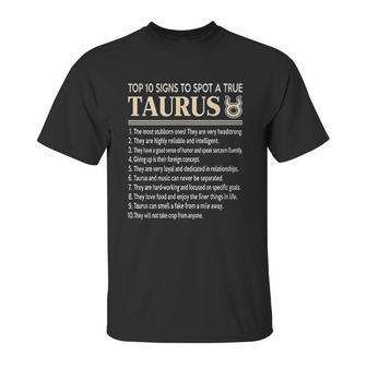 Top 10 Sings To Spot A True Taurus Unisex T-Shirt | Favorety CA