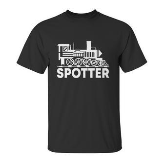 Trainspotter Design Trainspotting Locomotive Steam Engine Gift Graphic Design Printed Casual Daily Basic Unisex T-Shirt | Favorety CA