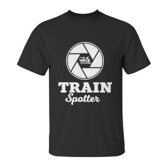 Trainspotter Design Trainspotting With Photo Camera Cool Gift Graphic Design Printed Casual Daily Basic Unisex T-Shirt | Favorety AU