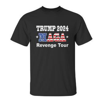 Trump 2024 Revenge Tour Graphic Design Printed Casual Daily Basic Unisex T-Shirt | Favorety