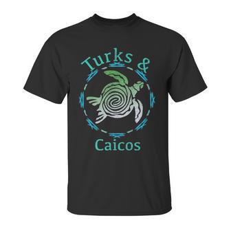 Turks & Caicos Vintage Tribal Turtle Gift T Unisex T-Shirt | Favorety AU