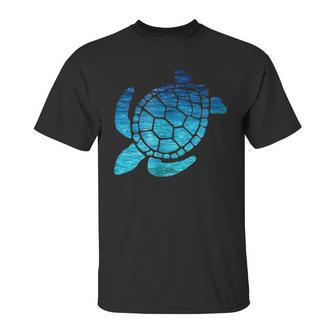 Turtle Lovers Blue Aqua Colors Beach T Cutes Unisex T-Shirt | Favorety CA