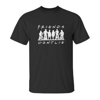 Tv Show Hawkins Middle School Stuck In The Upside Down Friends Dont Lie Unisex T-Shirt | Favorety