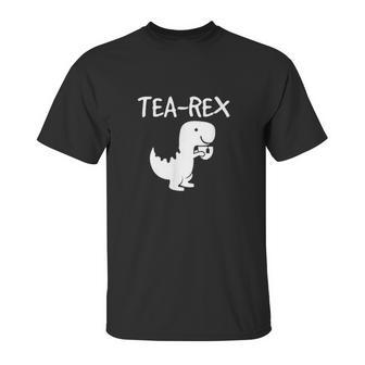 Tyrannosaurus Rex Tea Dino Man Woman Party Funny Design Unisex T-Shirt | Favorety