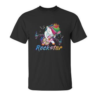 Unicorn Rock Star Guitar Rockin Unisex T-Shirt | Favorety CA