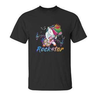 Unicorn Rock Star Guitar Rocking Music Singer Unisex T-Shirt | Favorety DE