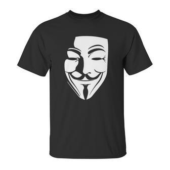 V Per Vendetta Face Film Horror Cinema Tv T-Shirt Unisex T-Shirt | Favorety AU