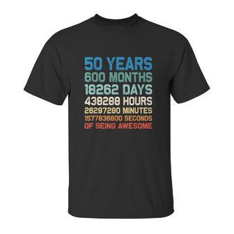 Vintage 1969 52Th Birthday 52 Yrs Old 600 Months Unisex T-Shirt | Favorety