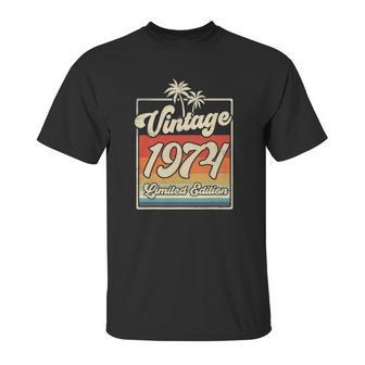 Vintage 1974 47Th Birthday Limited Edition 47 Years Old Unisex T-Shirt | Favorety CA