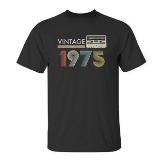 Vintage 1975 Limited Edition Retro Cassette Unisex T-Shirt | Favorety CA