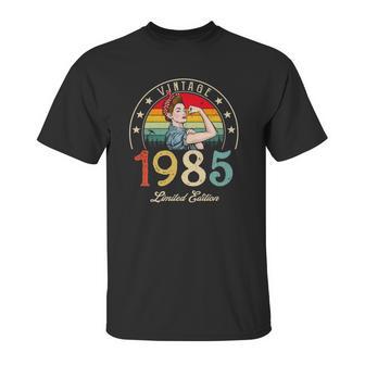 Vintage 1985 Limited Edition 1985 37Th Birthday 37 Years Old Unisex T-Shirt | Favorety CA