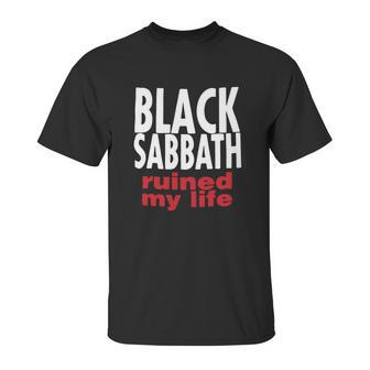 Vintage 1990S Black Sabbath Ruined My Life Unisex T-Shirt | Favorety DE