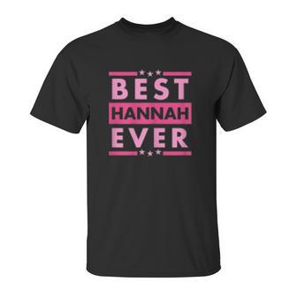 Vintage Best Hannah Ever Worlds Greatest Hannah Unisex T-Shirt | Favorety AU