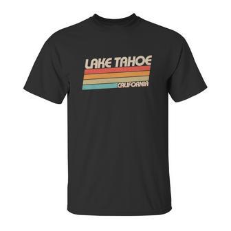 Vintage Lake Tahoe California Logo Unisex T-Shirt | Favorety